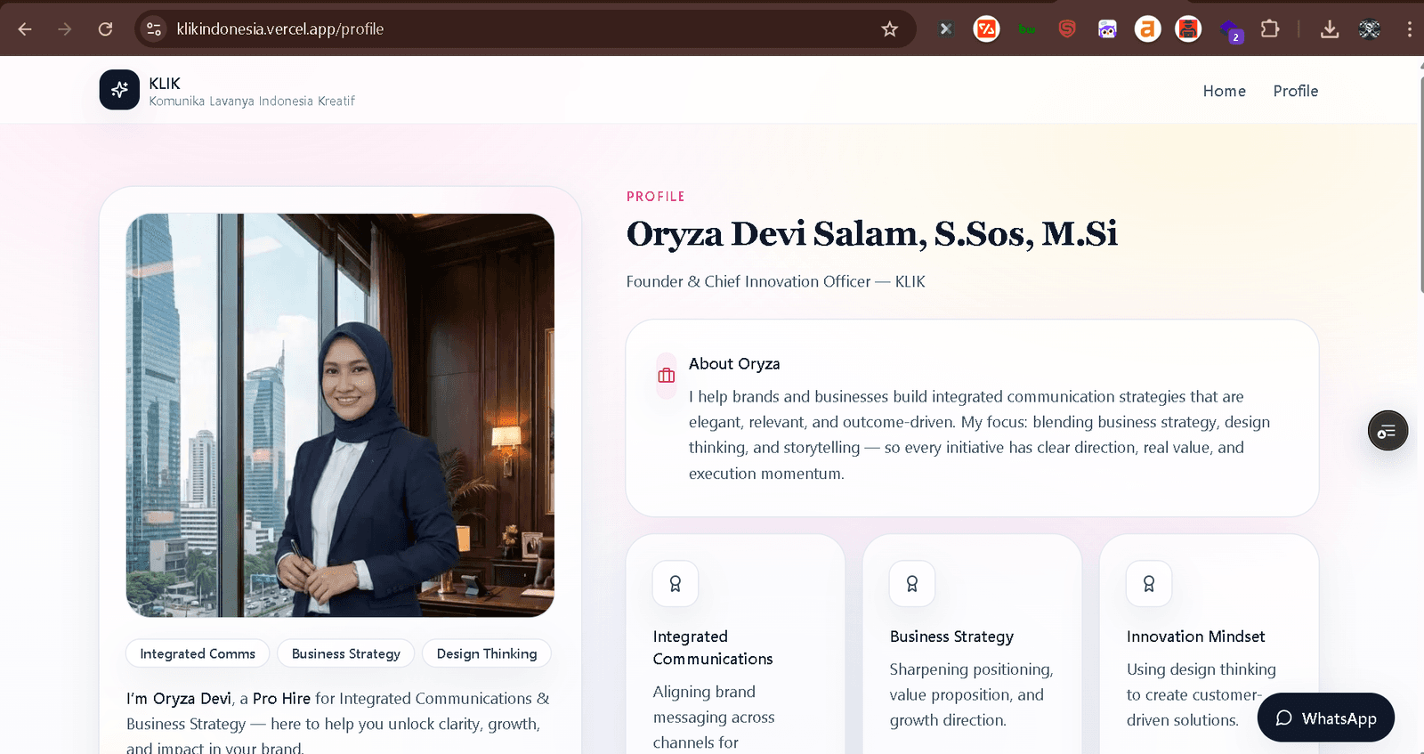 KLIK Indonesia — Profile